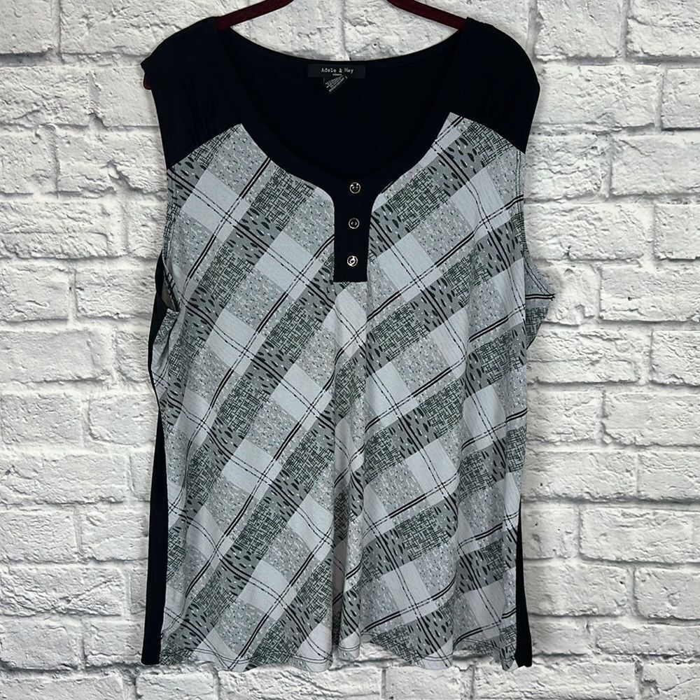 Adele & May Sleeveless Tank Blouse Size 2X